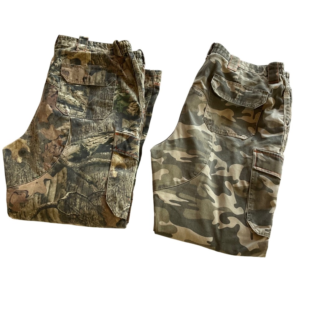 RedHead‎ Silent-Hide Cargo Pants Mens 42 Green Camo Hunting Outdoor Lot of 2